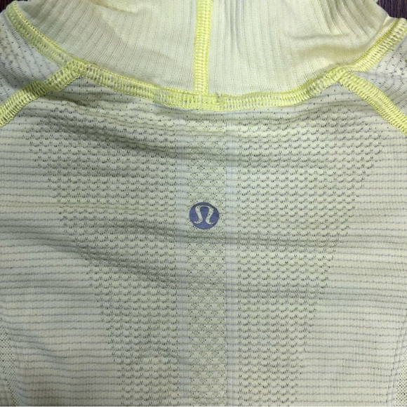 Lululemon Run: Swiftly Turtleneck Clarity Yellow SZ 6 - Picture 6 of 7